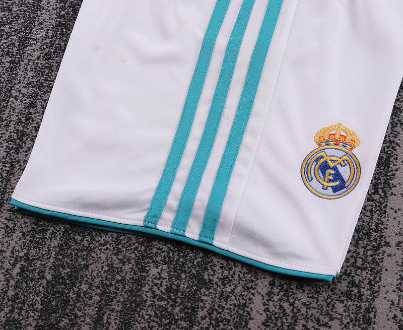 Real Madrid 2017-18 Retro - Home Kids Kit