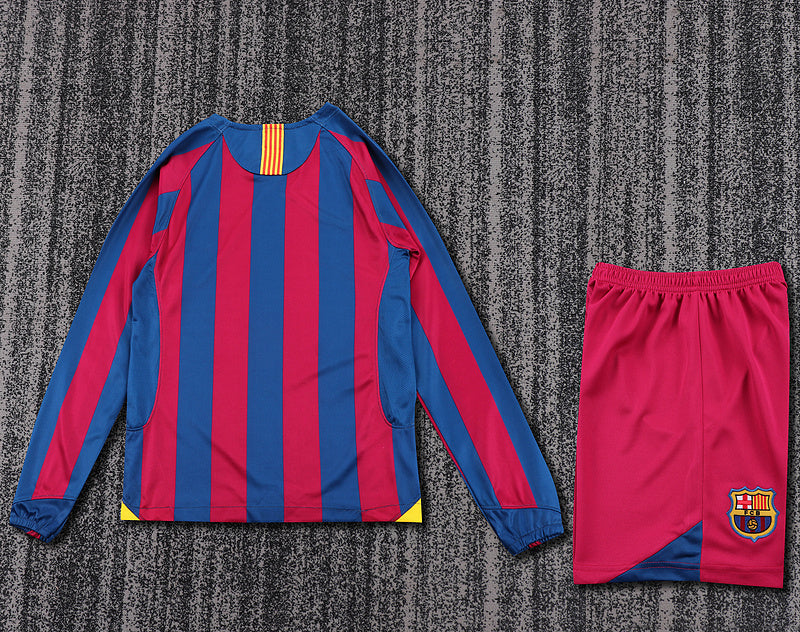 Barcelona 2005-06 Retro - Home Kids Kit