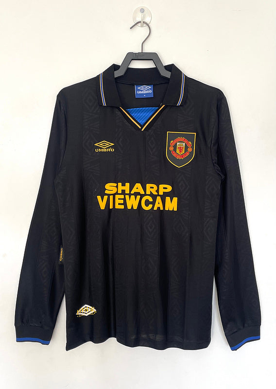 Manchester United 1993-94 Retro - Away (Black, Long Sleeves)
