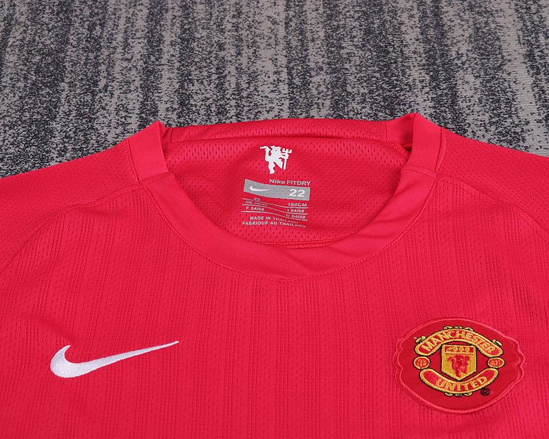 Manchester United 2007-08 Retro - Home Kids Kit