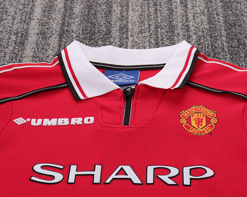 Manchester United 1998-99 Retro - Home Kids Kit