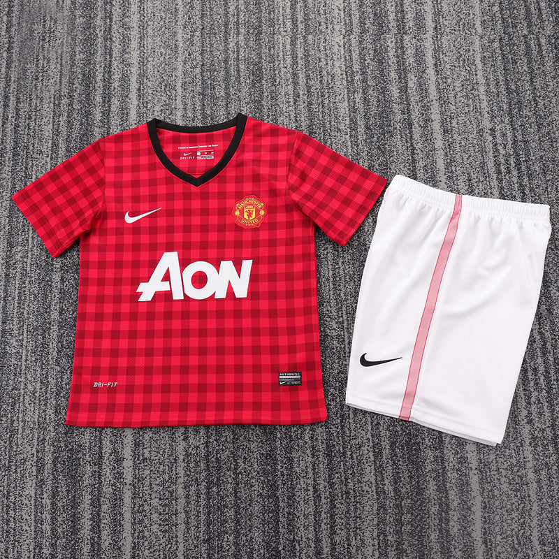 Manchester United 2012-13 Retro - Home Kids Kit