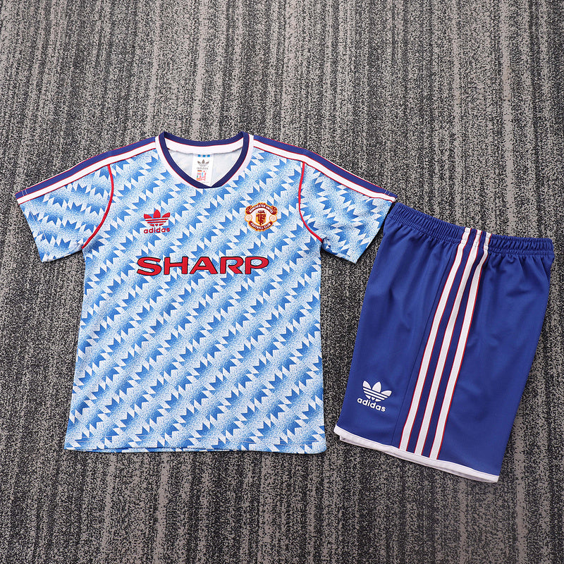 Manchester United 1990-92 Retro - Away Kids Kit