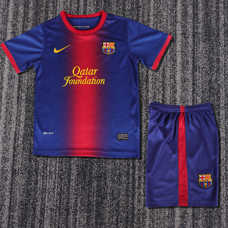 Barcelona 2012-13 Retro - Home Kids Kit