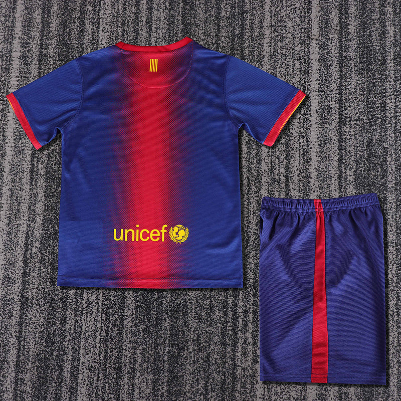 Barcelona 2012-13 Retro - Home Kids Kit