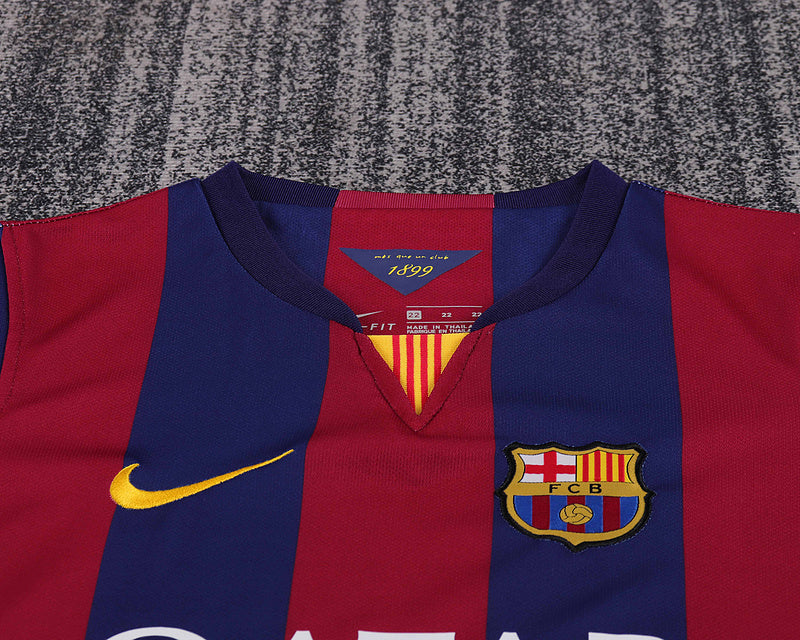 Barcelona 2014-15 Retro - Home Kids Kit