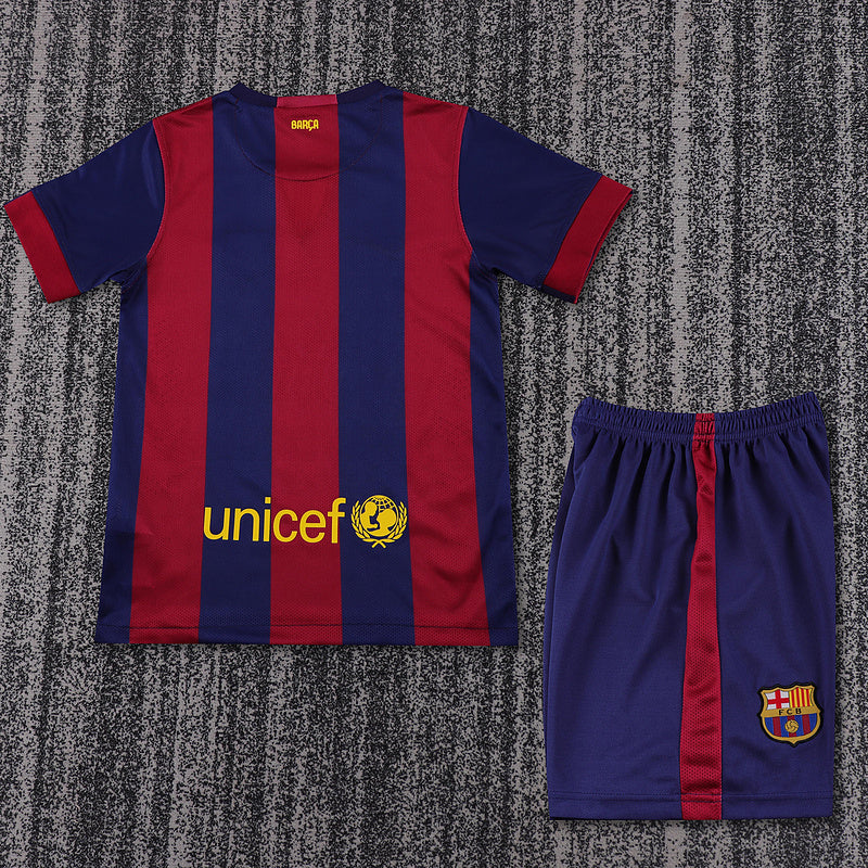 Barcelona 2014-15 Retro - Home Kids Kit