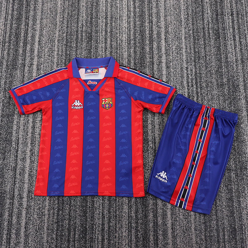 Barcelona 1996-97 Retro - Home Kids Kit