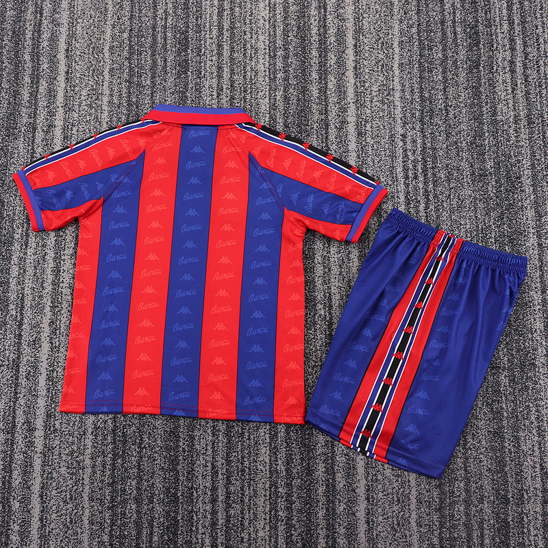 Barcelona 1996-97 Retro - Home Kids Kit