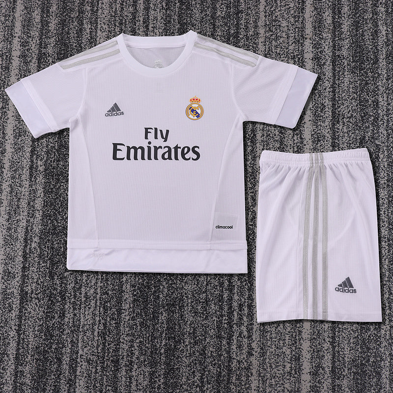 Real Madrid 2015-16 Retro - Home Kids Kit