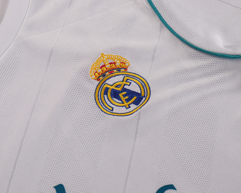 Real Madrid 2017-18 Retro - Home Kids Kit