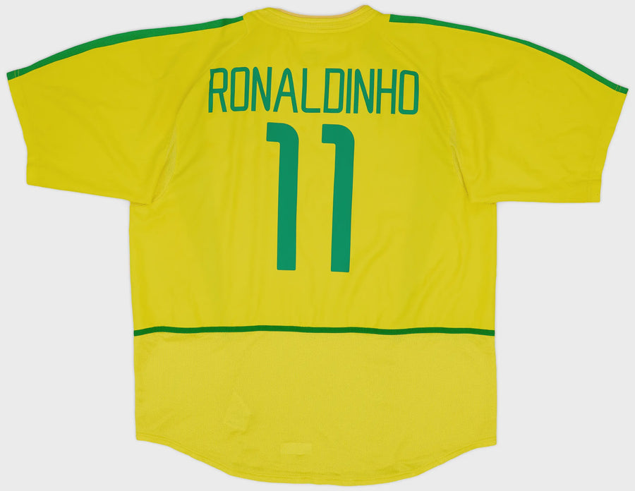 2002 Brazil Retro - Home Kit