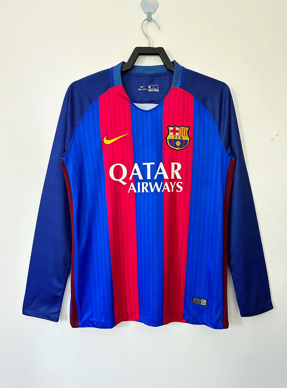 Barcelona 2016-17 Retro - Home Long Sleeves