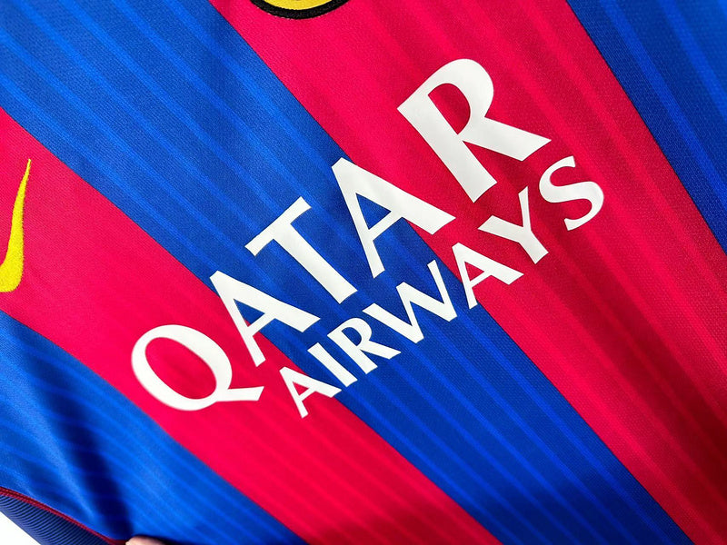 Barcelona 2016-17 Retro - Home Long Sleeves