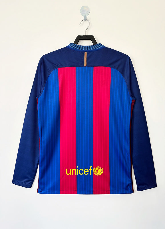 Barcelona 2016-17 Retro - Home Long Sleeves